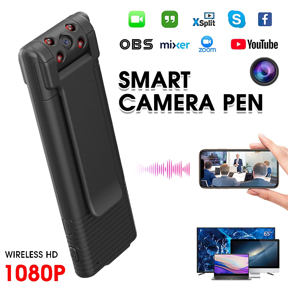 

Нательная мини-камера SAMTIAN, HD, портативная, магнитная, цифровая, с ИК-датчиком движения, миниатюрная, с ночным видением