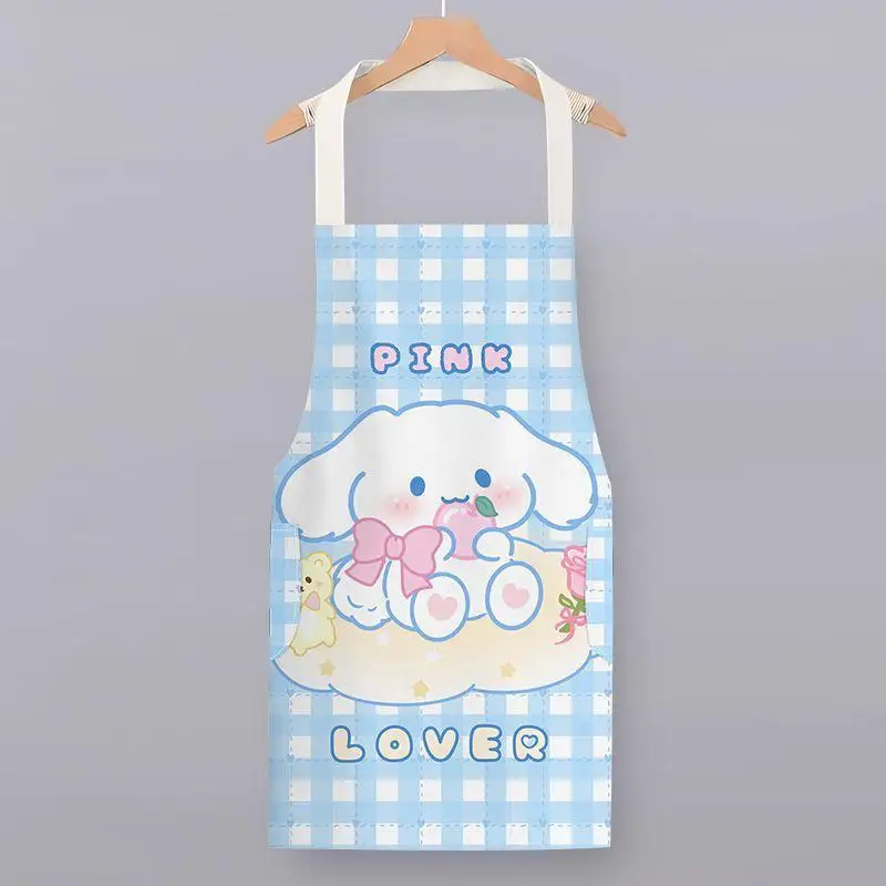 Kawaii MINISO фартук Hello Kitty водостойкий милый мультфильм аниме новый домашний кухонный