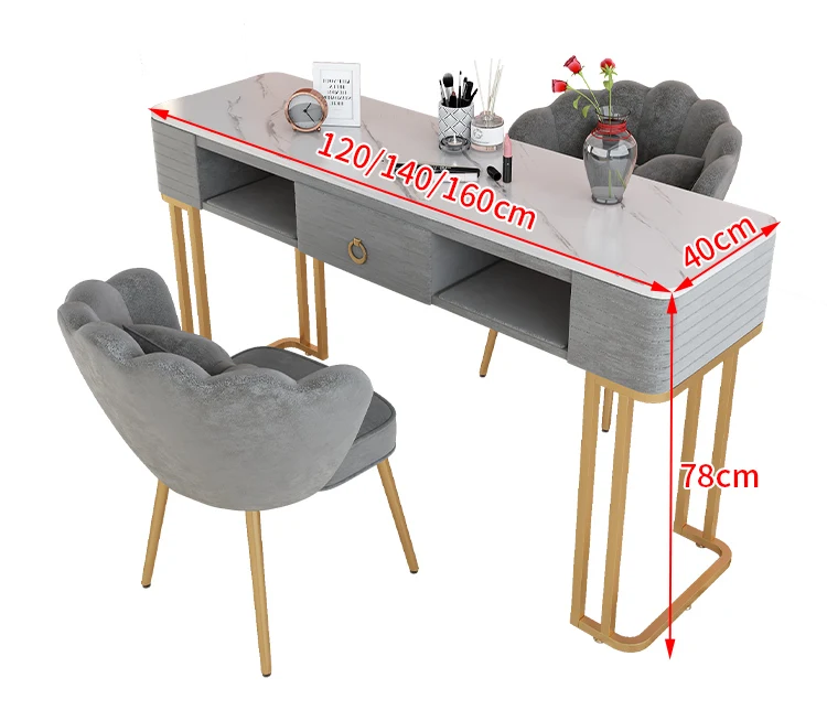 Профессиональный стеклянный Настольный скандинавский туалетный столик