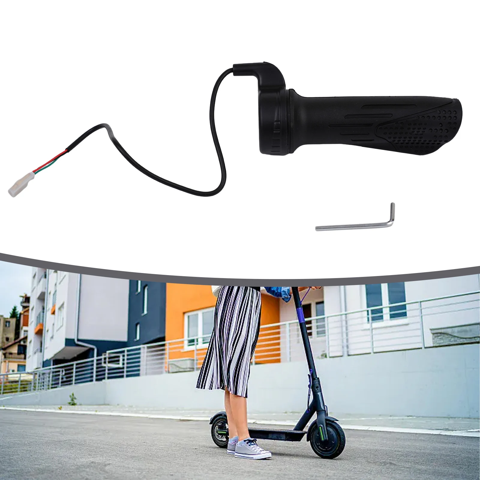 Ручка управления скоростью велосипеда длина ручки 11 5 см ABS + резиновый руль