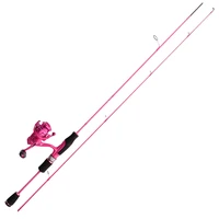 kawa carbon fiber fishing rod super light pink color super soft rod ul action 2 sections portable for fishing