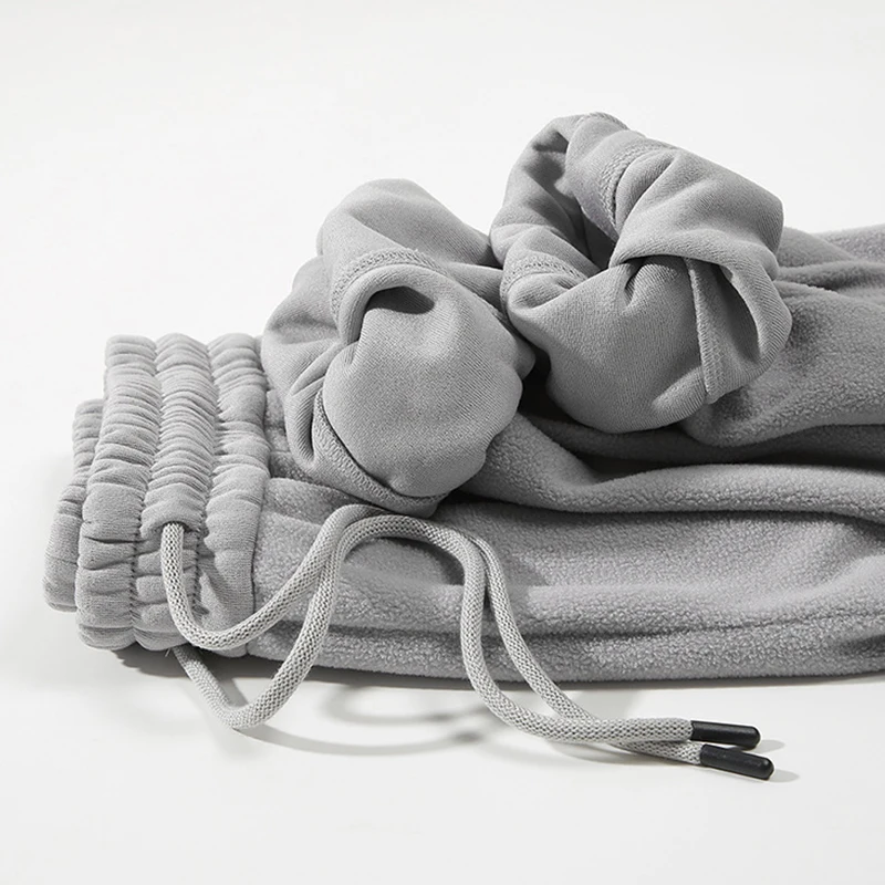 Мужские зимние теплые толстые флисовые брюки мужские бархатные джоггеры из