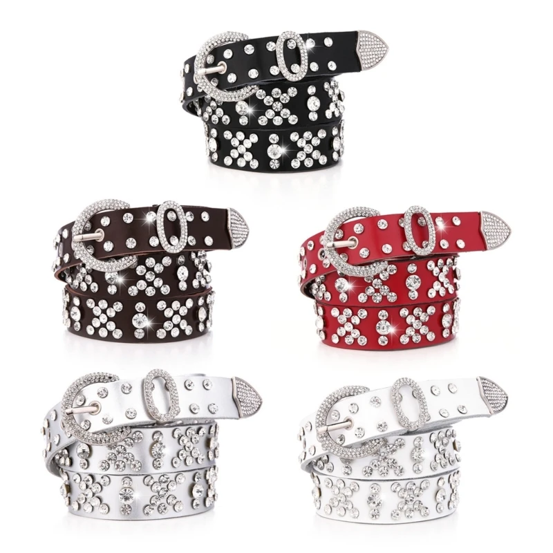 

Delicate Waist Belt Shinning Rhinestones Belts for Women Men Luxury Crystals Studded Waist Straps for Jeans Formal Dress