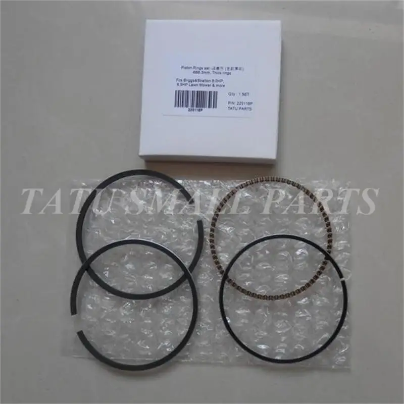 Комплект поршневых колец для BRIGGS & STRATTON Quantum 60 650 6.0HP 6.5HP газон MOWRES сегмент сжатия масла новейший стиль 68 мм