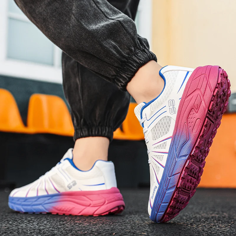 Осень 2023 новые легкие модные мужские цветные сетчатые трендовые кроссовки