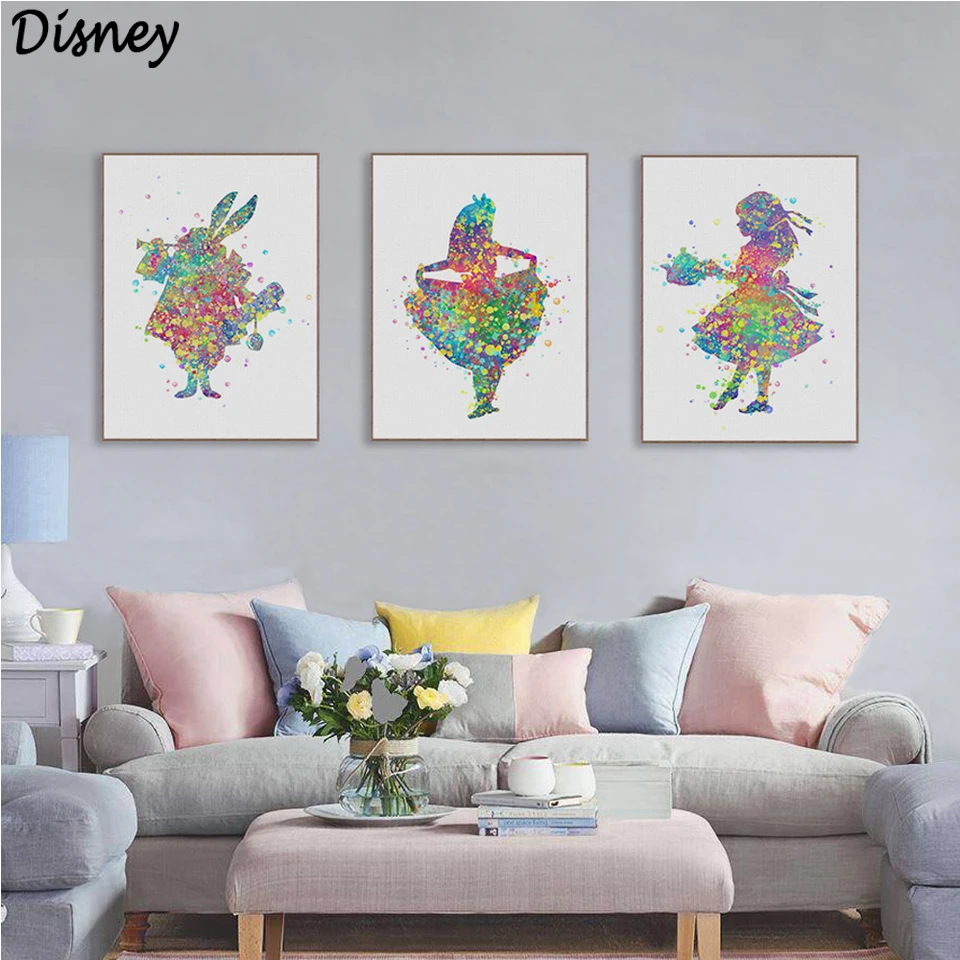 Алмазная живопись Disney Аниме Кино плакаты Алиса в стране чудес кролик 5D сделай сам