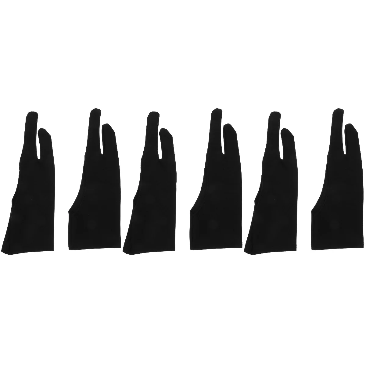

12 pcs Artist Painting 2 Finger Glove Graphics Drawing Tablet Glove