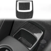 Rear Storage Box Decoration Cover Trim Sticker Decal for Toyota Supra A90 2019-2022 Car Interior Accessories Carbon Fiber