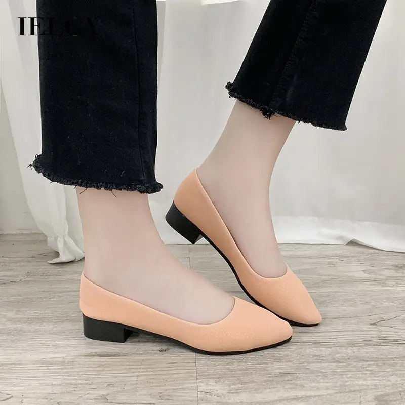 

IELGY women's pointed toe flat shoes shallow mouth slip on tods shoes