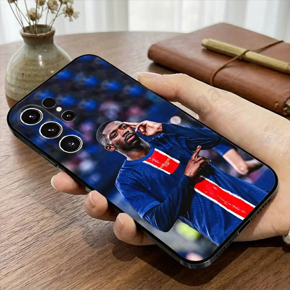 Фото Чехол для телефона Football 10 для Samsung S20, D-Dembele-S 21,22,23,24,25,26 Ultra, Plus, Lite, FE, черный мягкий чехол №5