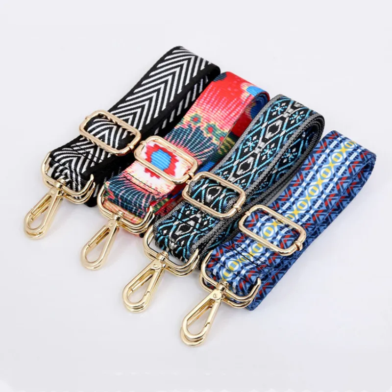 Rainbow Adjustable Bag Strap Handbag Belt Cross Body Wide Shoulder Strap Replacement Handles Bags Part Accessories