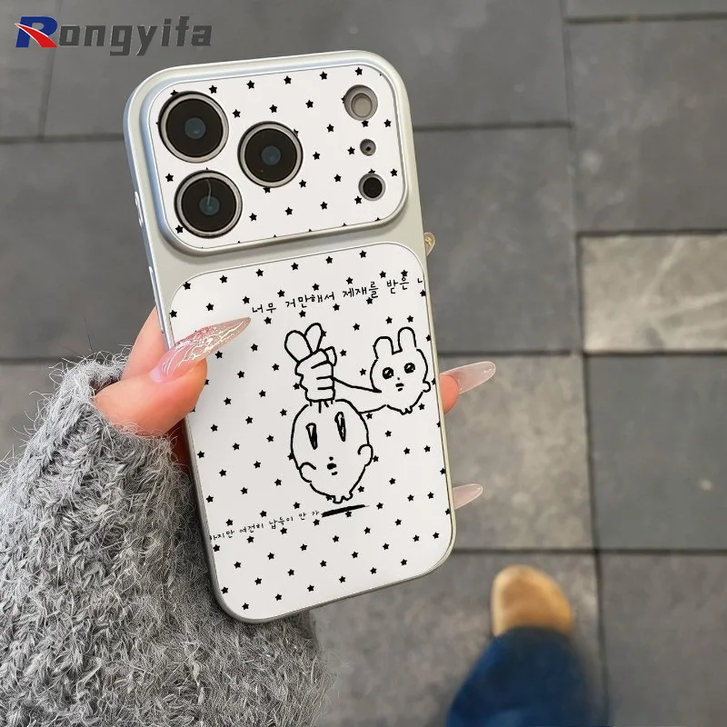 Фото Чехол для телефона в корейском стиле с изображением кролика для Vivo Y05 Y04 Y04S Y03 Y03T Y02 Y02S Y02T Y02A Y77 Y75 Y72 Y58 Y56 Y95 Y93 Y91C №3