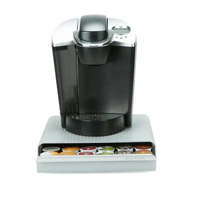 

Capacity K-Cup Single Serve Coffee Pod Storage Drawer Organizer - Gray