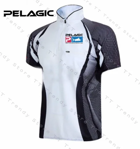 

PELAGIC 2023 Camisas Pesca Men Outdoors Clothes Fishing Clothing Anti-UV Special Wicking Breathable Short Sleeve