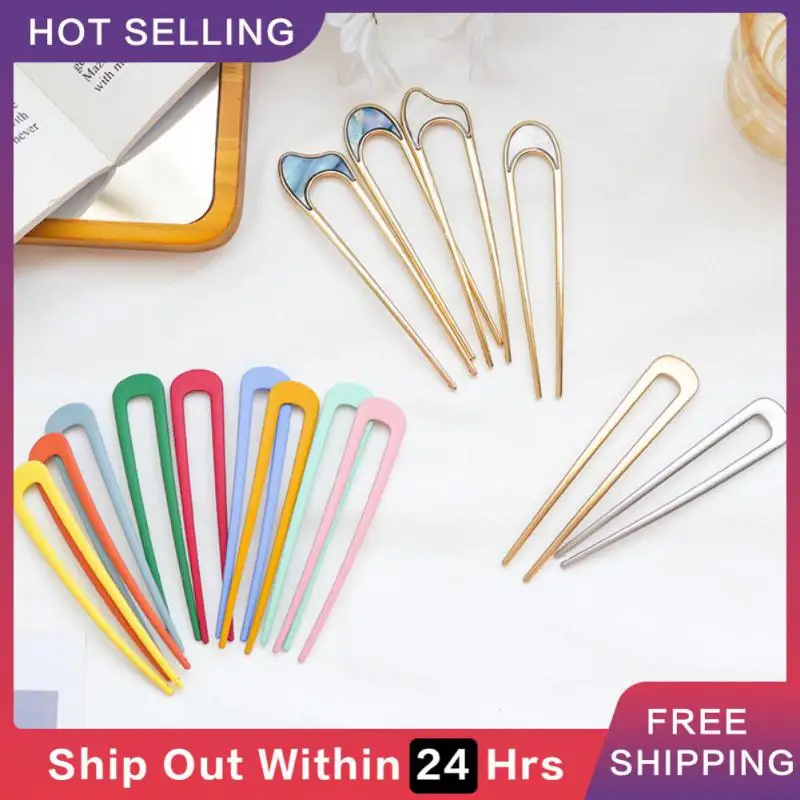 

Шпилька для волос в стиле древнего простого изящного легкого использования металлическая шпилька для волос модные элегантные вирусные прически в японском стиле