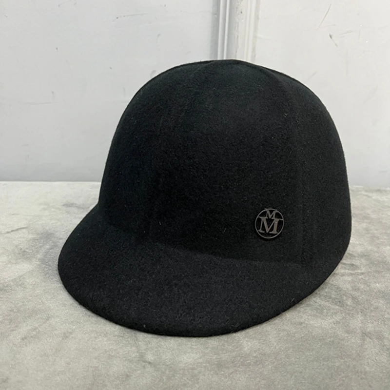 

New winter wool Baseball cap for women riding retro female French caps