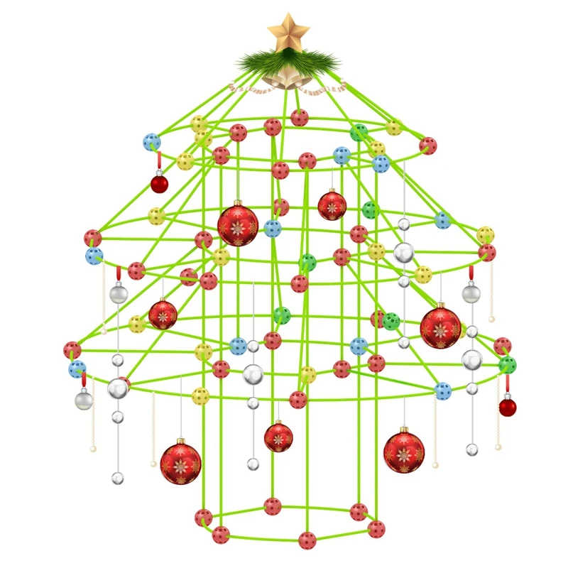 

Children's DIY Christmas Tree Fort Building Bead Inserting Tent Assembling Building Blocks Assembling Christmas Tree Toy