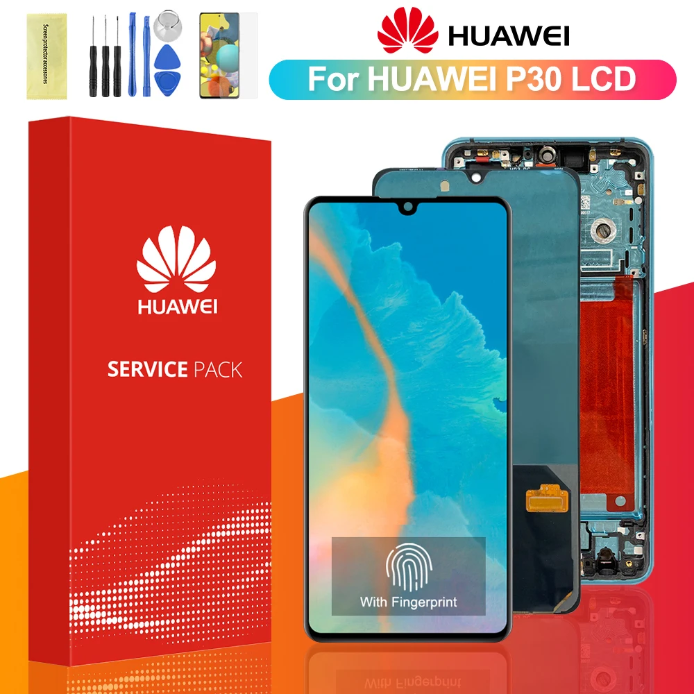 Оригинальный дисплей для Huawei P30 ЖК-дисплей сенсорный экран дигитайзер в сборе с
