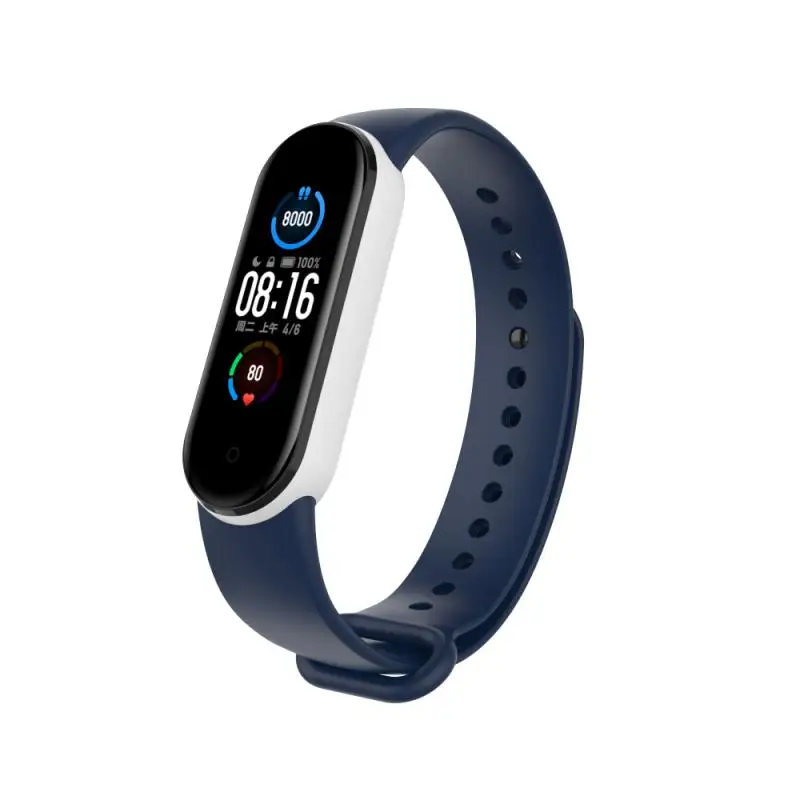 

Спортивный ремешок для Xiaomi MI Band 5, резиновый браслет, мягкий силиконовый браслет Xiaomi Band 5, сменные ремешки для Xiaomi MiBand5