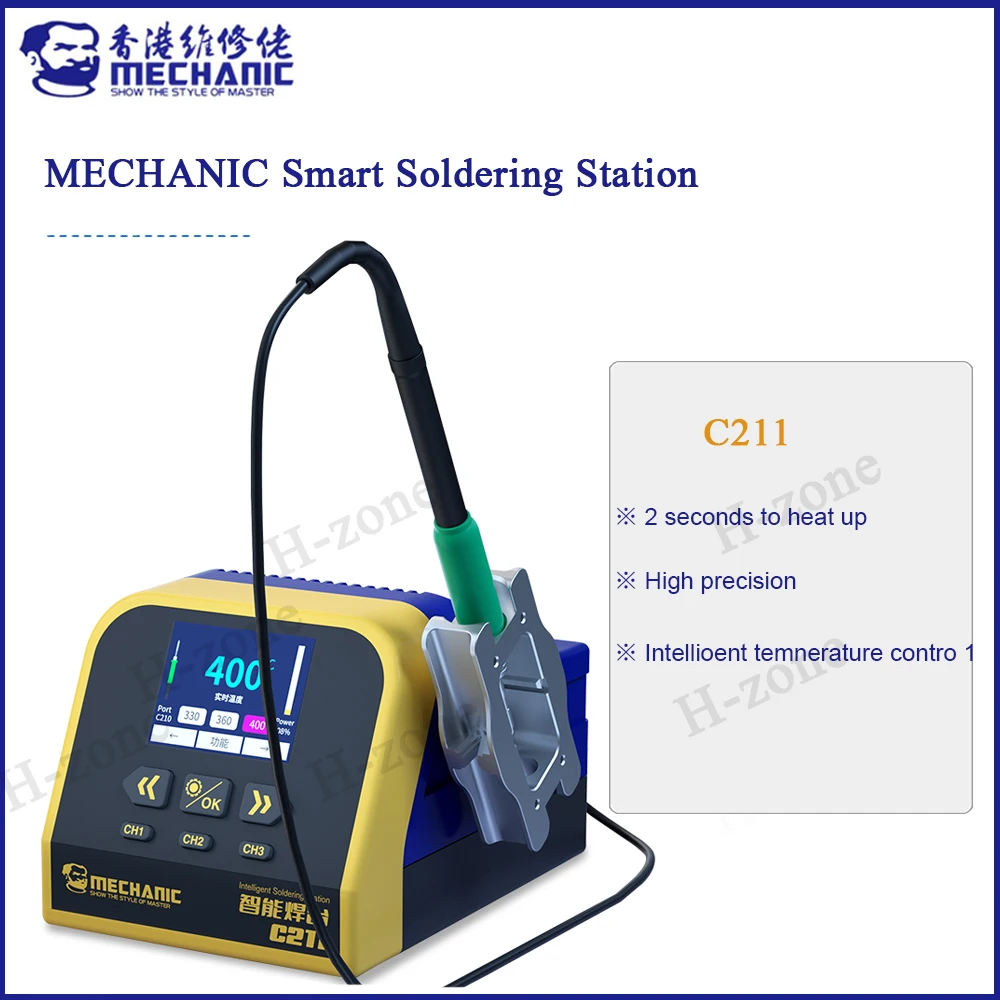 

MECHANIC Smart Soldering Station 2 Seconds Heating 130W Suitable for Mobile Phone PCB Repair C210 115 Handle Automatic Link C211