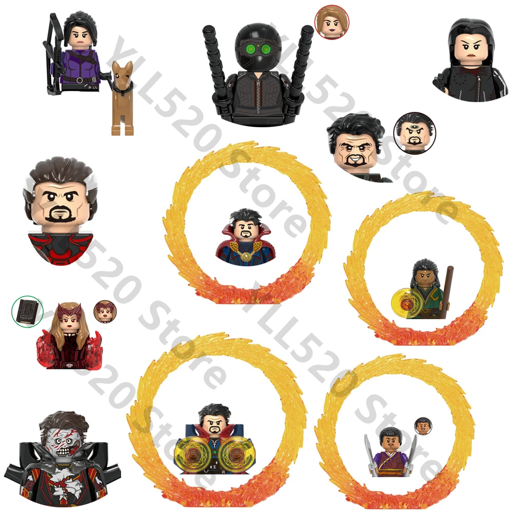 Конструктор Disney Doctor Vision Falcon Hawkeye Witch Wong из блоков аниме Мультяшные мини