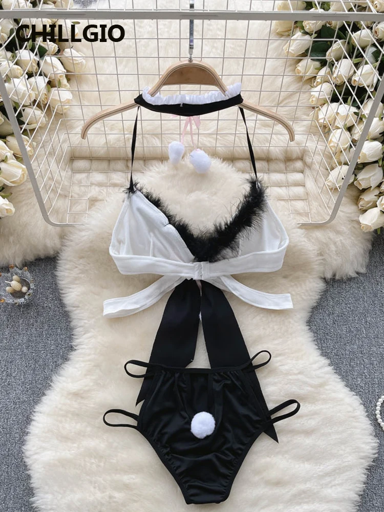 Женский цельный комбинированный комбинезон CHILLGIO с лямкой на шее модные костюмы