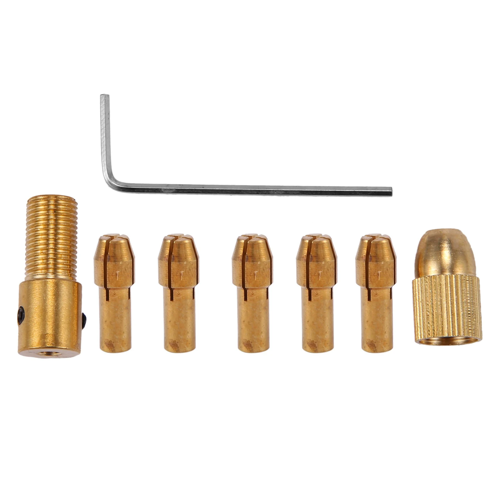 

8Pcs 0.5-3mm Small Electric Drill Bit Collet Mini Twist Chuck Tool Kit