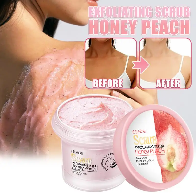 

Honey Peach Exfoliating Cream Facial Scrub Exfoliant Body Scrub Moisturizing Nourishing Exfoliator Skin Care Exfoliants Scrubs