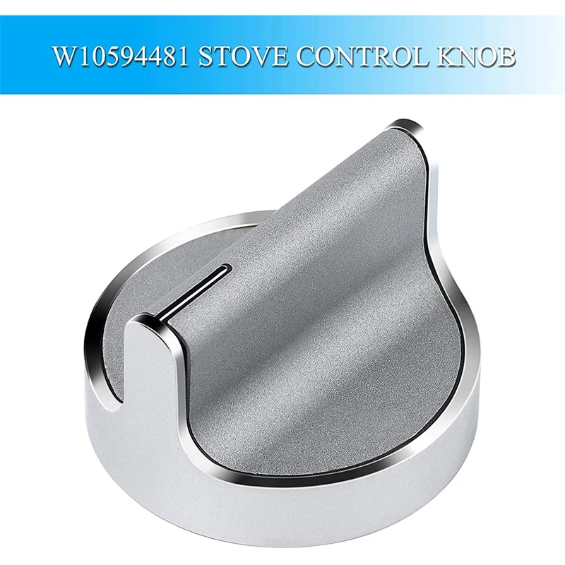 5 шт. W10594481 Ручка управления для плиты (CAV1) газовой варочной панели/духовки WPW10594481