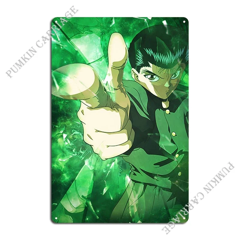 Yusuke Urameshi металлический знак Настенный декор создать дизайн жестяная вывеска