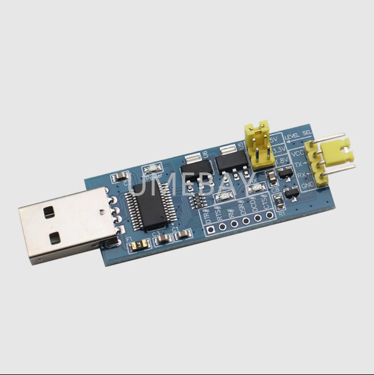 

5PCS USB to TTL serial port small board 5V/3.3V/1.8V level download burning cable FT232RL serial port module