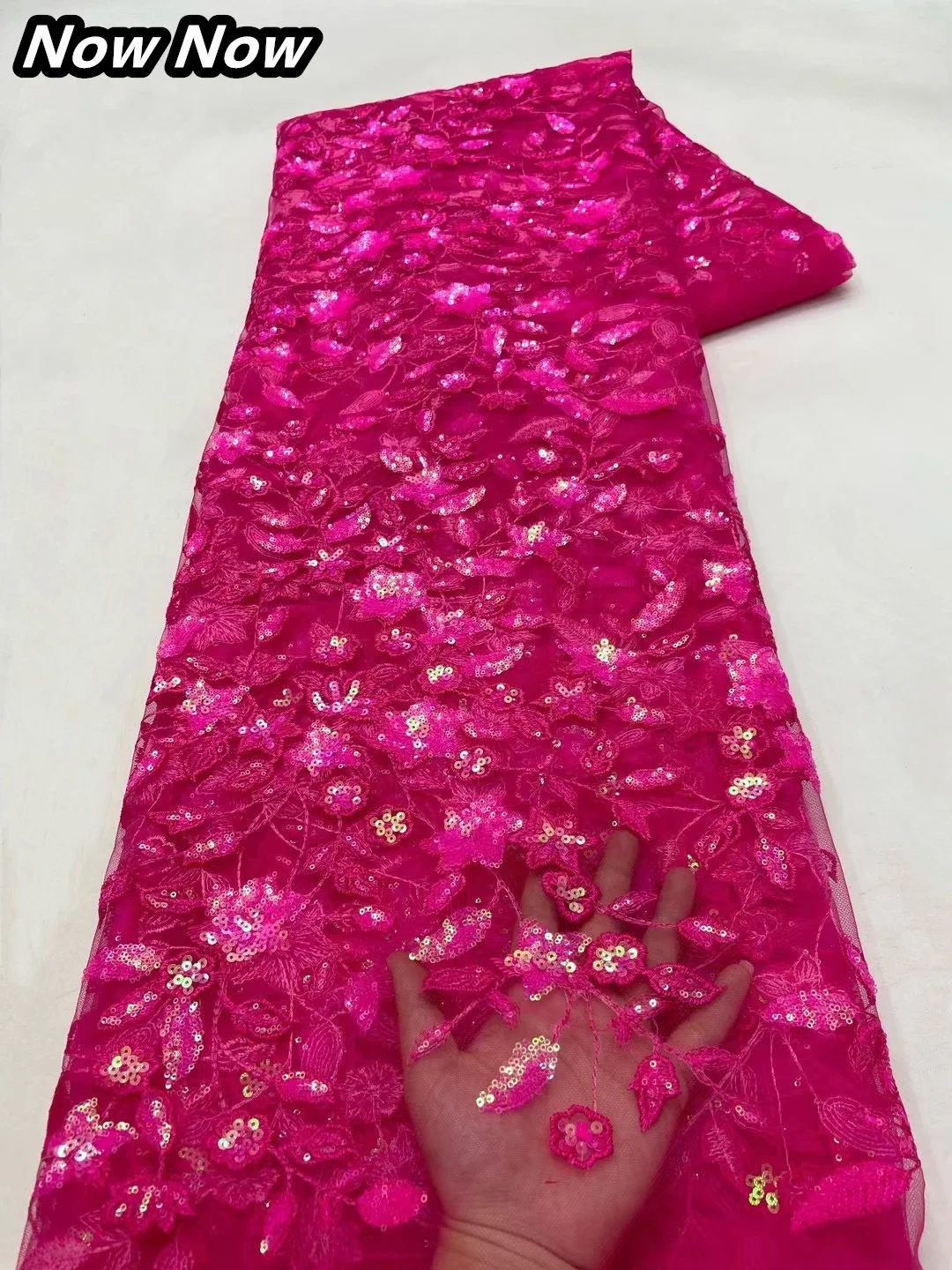 Роскошные африканские кружевные ткани с блестками высокое качество 5 ярдов