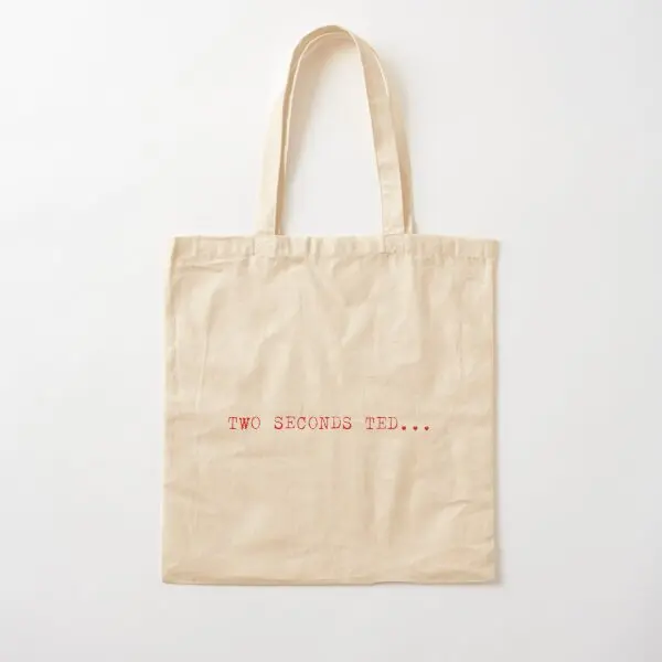 

Хлопчатобумажная Холщовая Сумка с принтом в виде двух секунд, многоразовая дизайнерская сумка-шоппер, складная дорожная тканевая сумка-тоут, модная повседневная женская сумка унисекс