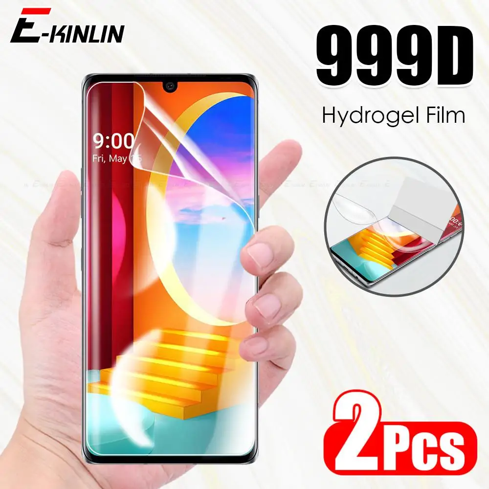 

Гидрогелевая пленка 2 шт. для LG V60 V35 V30 V30S Plus, бархатная Защитная пленка для экрана с полным покрытием, не стекло