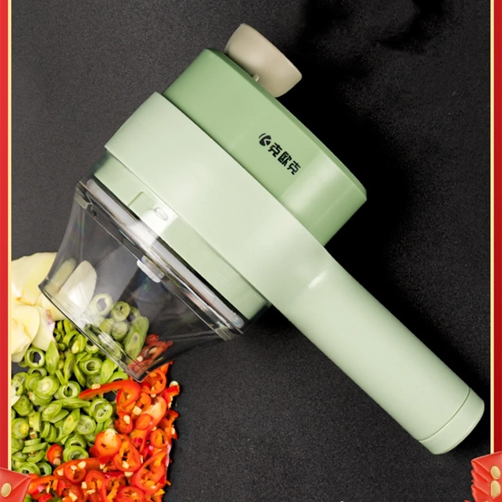 

Kitchen Special Vegetable Cutting Artifact Wireless Electric Garlic Garlic Masher Automatic Pressure Pull Garlic Mixer