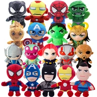 20 28cm marvel the avengers plush spiderman captain america batman iron man superman hulk cartoon anime stuffed dolls kids gift