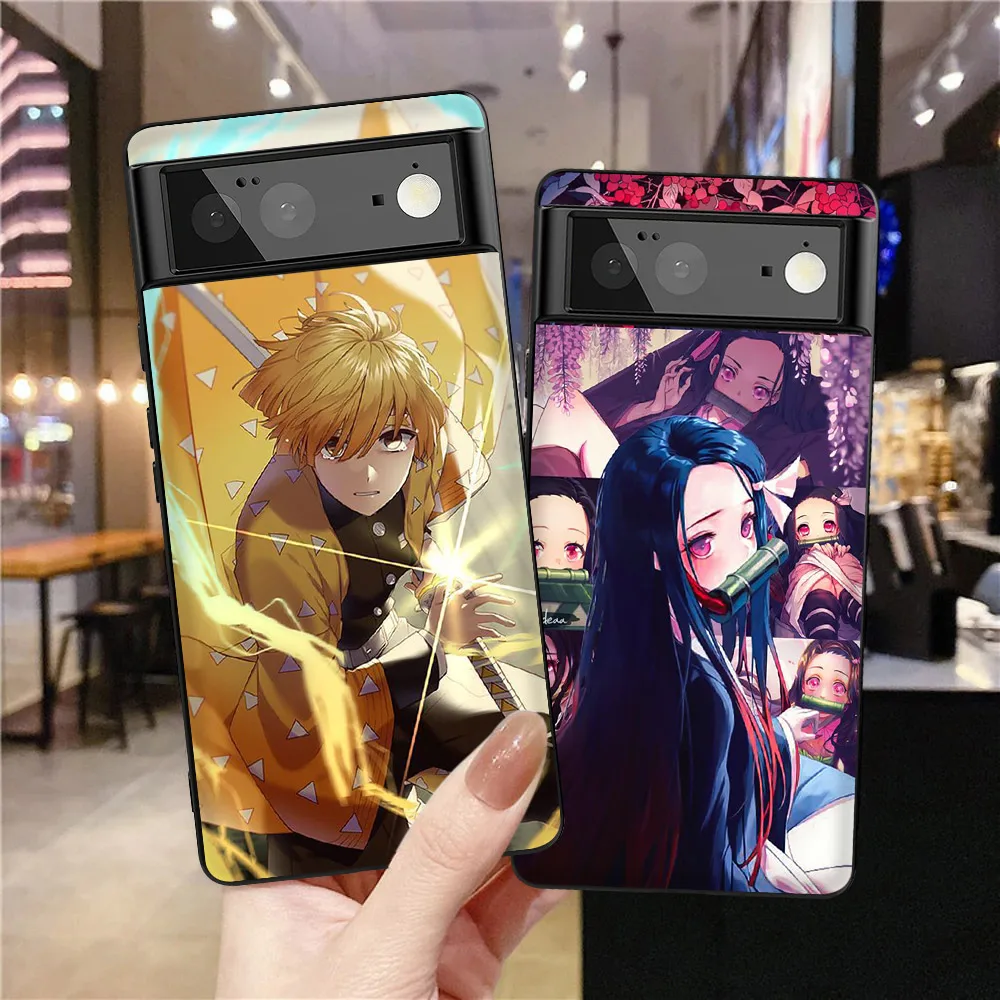

Phone Case for Google Pixel 6Pro 6 6a Fundas Protection Shell for Google 5 3a 5a 5G 3 4 4a 2 XL Soft TPU Bumper Anime Cover