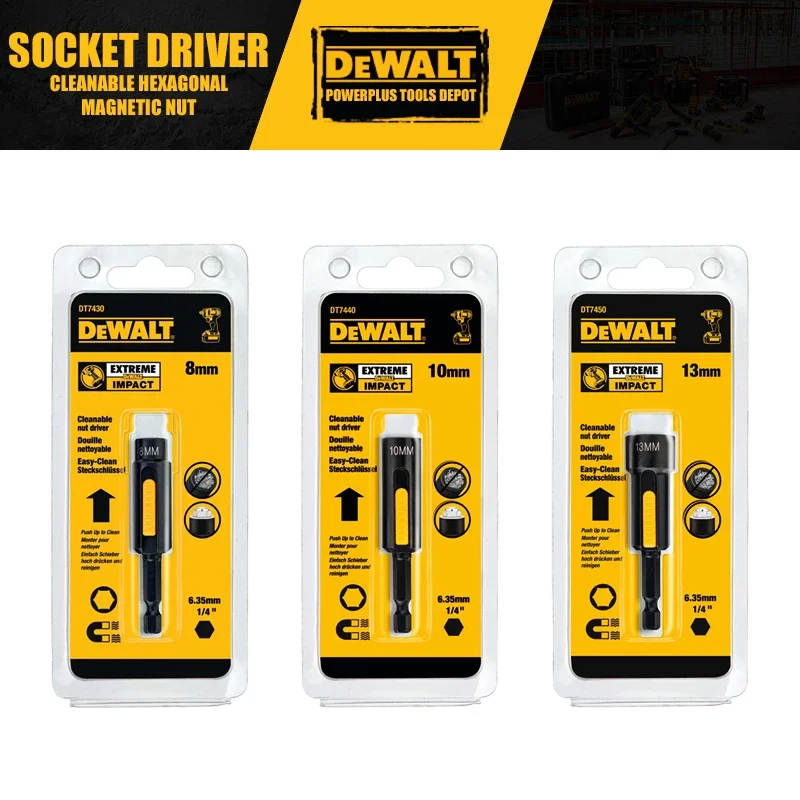 

DEWALT DT7430 DT7440 DT7450 Чистящая шестиугольная магнитная гайка/разъемная гайка, аксессуары для инструментов