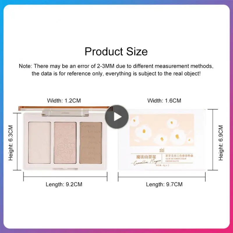 

3 Color Concealer Powder Palette Blush Contouring Brightening Bronzers Nose Shadow Highlighters face makeup Cosmetics TSLM1