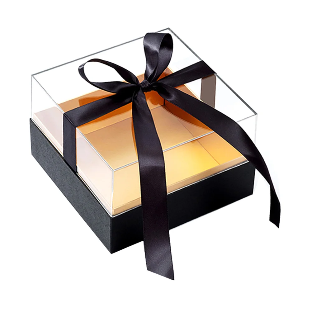 

Square Flower Wrapping Box Floral Packing Box Preserved Rose Storage Holder