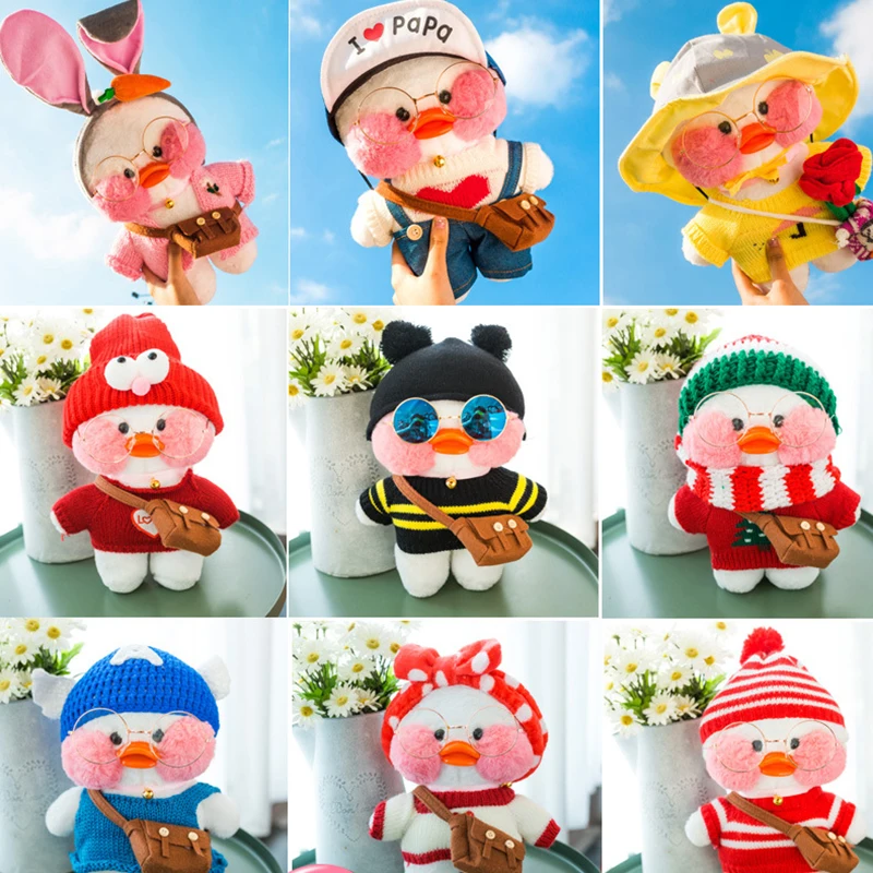 

Lalafanfan Duck Plush Toys For 30cm Anime Kawaii уточка Lalafanfan мягкая игрушка уточка Stuffed Toys For Children Soft Toy Gift