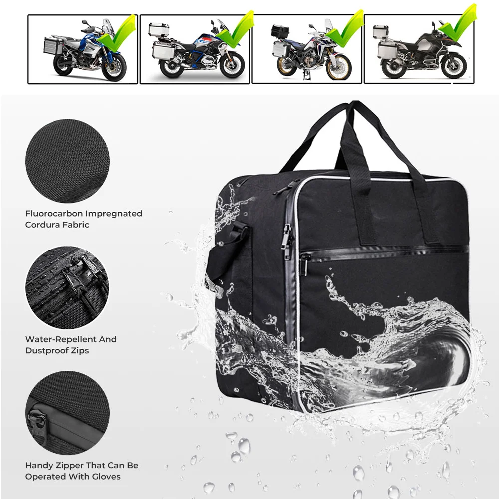 

For BMW R1200GS R1250GS Adv Black Inner Bags R1250 R1250 gs adventure Motorcycle Luggage Bags