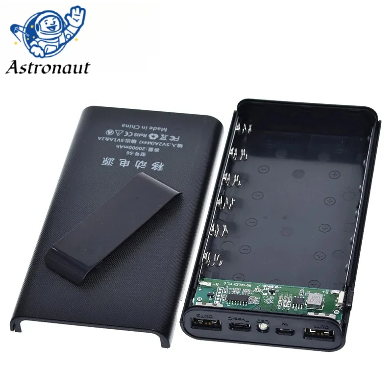 Портативный внешний аккумулятор 5 В 6 х1865 0