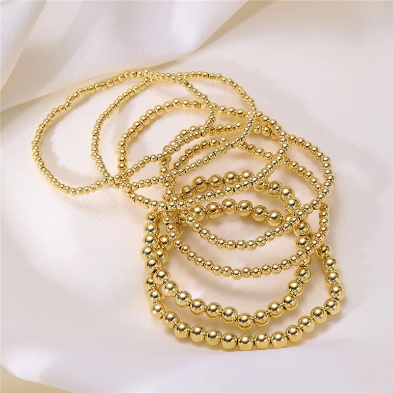 Винтажный золотой браслет YOBEST 7 шт