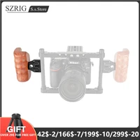 szrig hand grip wooden handle grip right or left side with 14 screw for dslr camera cage monitor cage brazilian wood
