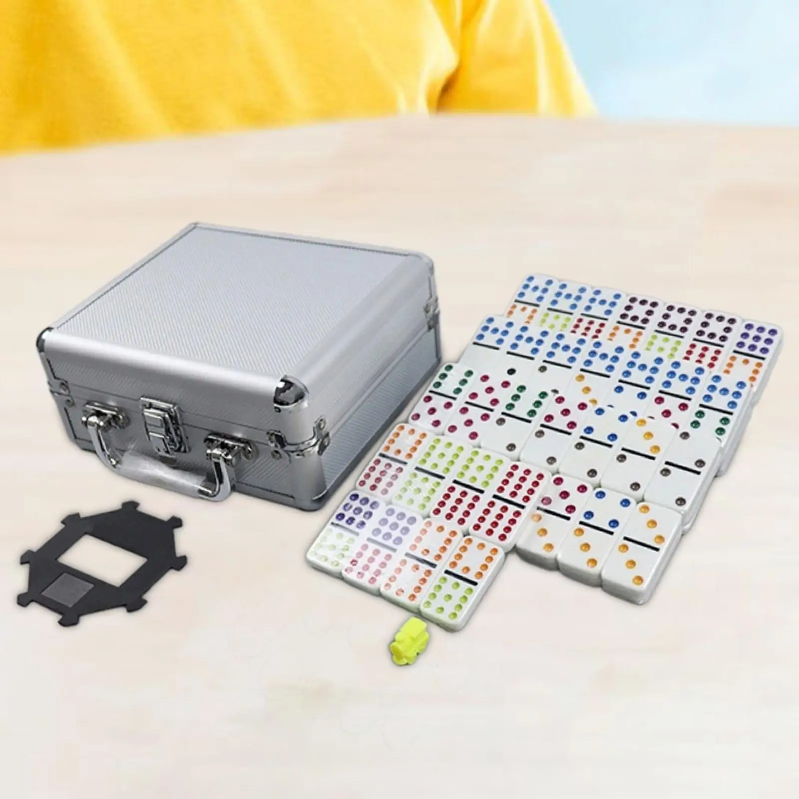 Набор для игры в домино двойное шесть развивающая игрушка 91 плитка настольная