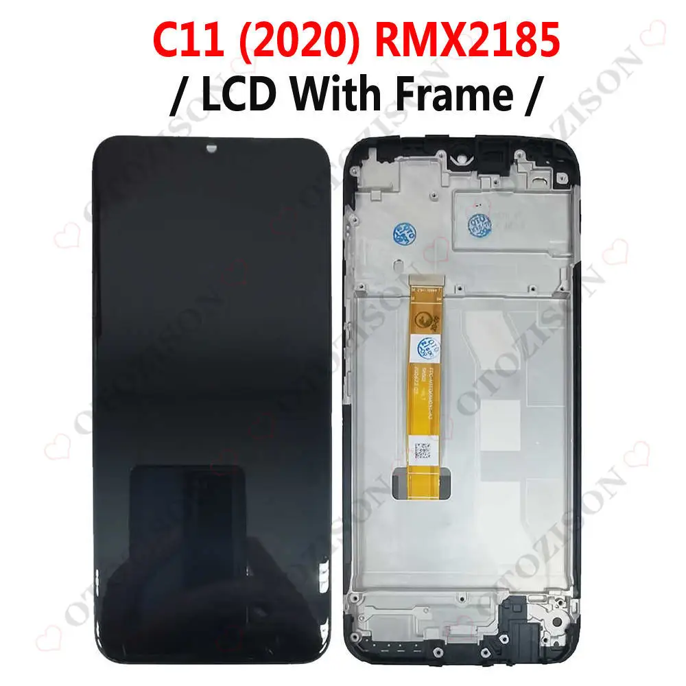 Фото 6,5-дюймовый экран для OPPO Realme C11, ЖК-дисплей с рамкой RMX2185, сенсорный ЖК-дисплей с дигитайзером, датчик, сборка, запчасти для экрана Realme C11 №4
