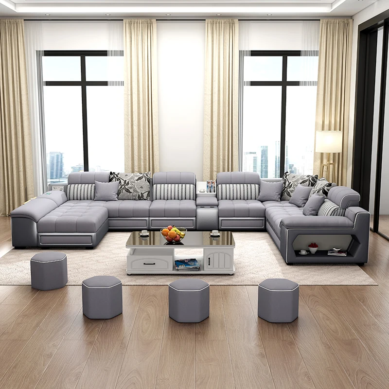 Домашний диван современный простой светильник роскошный без мытья тканевый