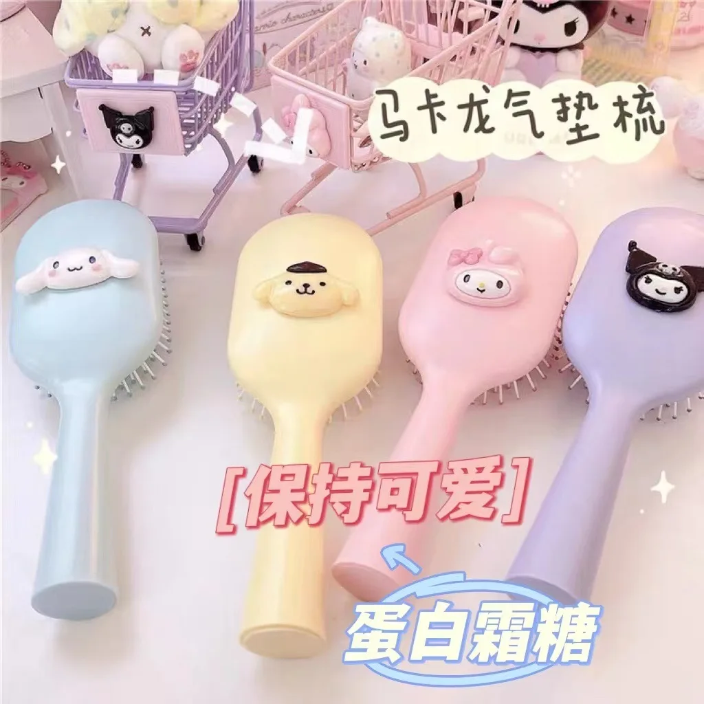 

Cute Air Sanrio Cushion Comb Hellokitty Mymelody Kuromi Large Size Cartoon Portable Folding Portablemakeup Comb Necessities