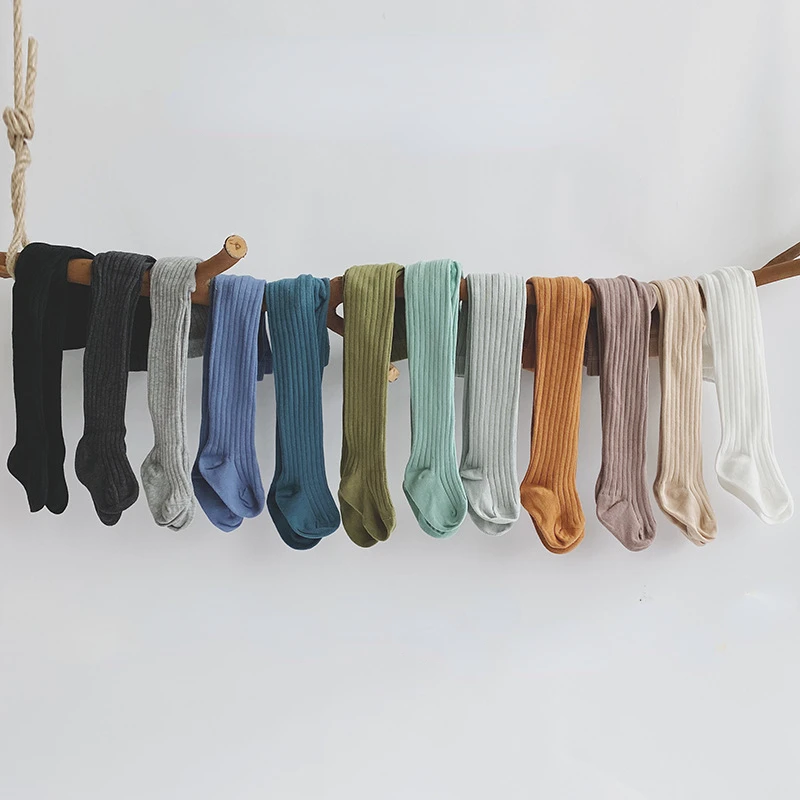 

Children's Pantyhose Baby Girl Dance Bottoming Toddler Kid Girl Ribbed Stockings Cotton Warm Pantyhose Tight 0-13Years